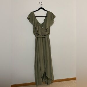 Baltic Born Olive High Low Dress